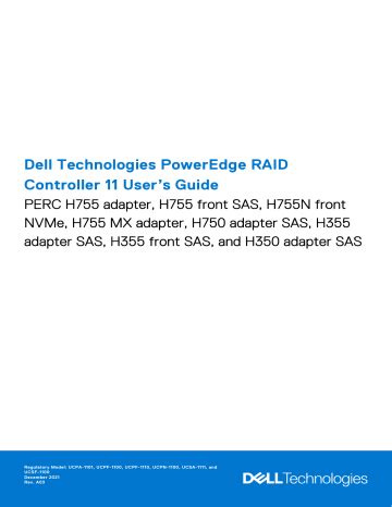 Dell PowerEdge RAID Controller 11 User’s Guide PERC H755, .